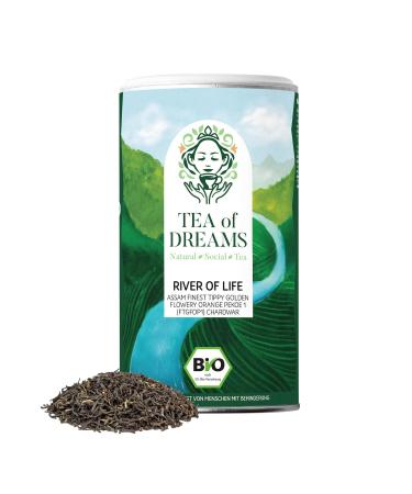 Tea of Dreams Organic black tea "River of Life" | Assam Finest (FTGFOP1) Chardwarf | Loose leaf tea | 75 g