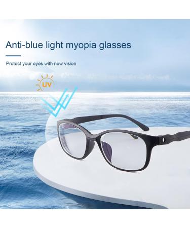 YIMI Nearsighted Glasses - Anti Blue Light Myopia Eyewear for Men & Women -2.25 Power Retro Design Black - International Shipping - Buy Online on GoSupps.com