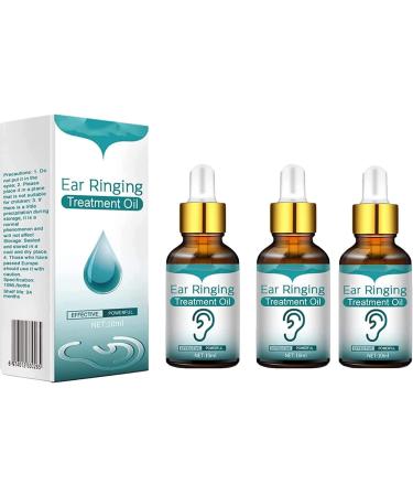 Japanese Ear Ringing Treatment Oil 10ml All Natural Herbal Tinnitus Relief Drops Ear Wax Softener Ear Soothing Drops Help Stop Ear Ringing Eases Pain Unclogs Ears ( 3 PCS)