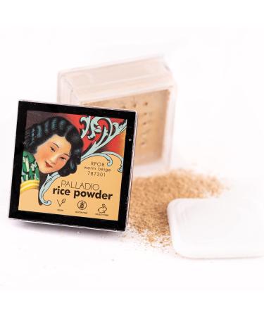 Buy PALLADIO Rice Powder - Warm Beige | International Shipping Available | Flawless Finish Makeup - Buy Online on GoSupps.com