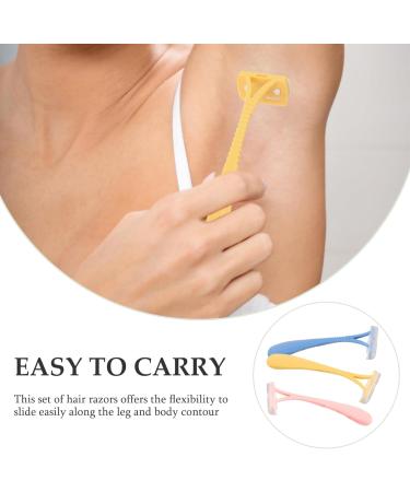 Fomiyes 6 STK Manual Hair Removal Knife - Women's Bikinizone Trimmer Disposable Body Razor Travel Beauty Tool - Buy Online on GoSupps.com