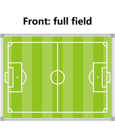 AutSport Magnetic Dry Erase Coaching Board 24x18 - Double-Sided Tactics Board for Soccer - Great for Drills, Strategy, and Training - Aluminum Framed (Silver) - Buy Online on GoSupps.com