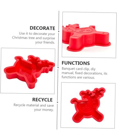 PRETYZOOM Small Cake Mold 6 pcs Biscuit Mould Christmas Making Mold Molds DIY Themed Cake Baking Cartoon Dessert Adorable 17.6X14.5X3CMx3pcs As Shownx3pcs - Buy Online on GoSupps.com