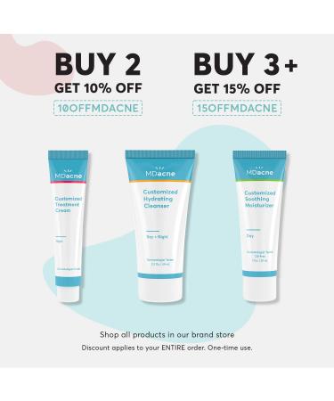 MDacne Facial Moisturizer with Niacinamide 2% for Dark Circles & Wrinkles - Buy Online on GoSupps.com