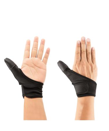 Adult Thumb Guard Habit Stop Thumb Breaker Thumb Cover Thumb Glove to Help Stop Skin Picking Thumb Sucking and Hair Pulling (Black 1)