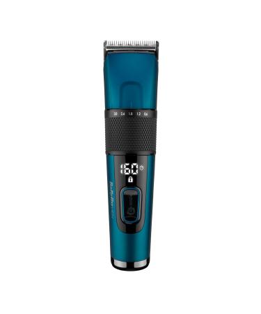 Babyliss Japanese Steel Digital Haschneider E990E with 45 length settings by rotary wheel and 8 comb attachments wireless 160 minutes runtime blue 1 piece (1 Pack) single