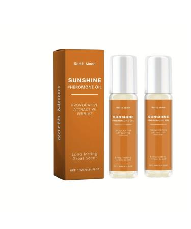 Pheromone Fragrance Long-lasting Pheromone Oil For Women To Attract Men Pheromone Fragrance Oil Portable Long Lasting Fresh Deodorant Natural Refreshing Non-Sticky Dating Fragrance (2PCS)