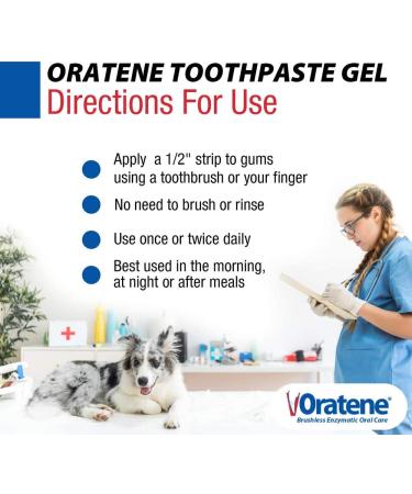 Oratene Brushless Toothpaste Gel for Dogs and Cats 2.5oz by Pet King Brands - Buy Online on GoSupps.com