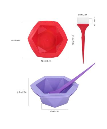 14-Part Professional Hair Dye Tool Set | Sloping Hair Dye & Mixing Bowls for Perfect Color Application | International Shipping Available - Buy Online on GoSupps.com