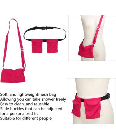 Mastectomy Drain Holder Pouches with Shower Bag Length Adjust Elastic Band Mesh Shower Bag Surgery Drainage Pouch for Surgery Mastectomy(Red) - Buy Online on GoSupps.com