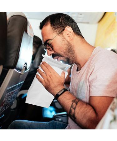 Healifty Vomiting Bags Disposable 50pcs - Paper Vomit Bags for Motion Sickness - Travel Barf Throw Up Bags - Pack of 50 - Buy Online on GoSupps.com