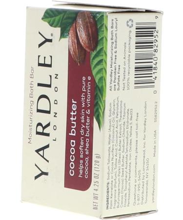  Yardley Yardley London Pure Cocoa Butter & Vitamin E Soap 120g (Pack of 8) - Buy Online on GoSupps.com