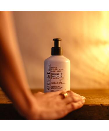 GIS LE DENIS - Double Bronze Gold Super Bronzant Instantan Corps 250 ml Cr me Autobronzante Acc l rateur de Bronzage Corps Bronzant Solaire Parfum Naturel Agr able Formule Vegan - Buy Online on GoSupps.com