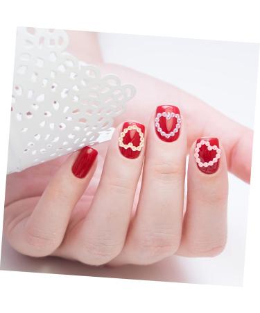 minkissy Stickers 1 Nail Art Accessories 3d fake nail heart charms nail art rhinestones Nail Design Kit heart nail stickers love nail decals nails gems Manicures Ornament abs bow tie Love - Buy Online on GoSupps.com