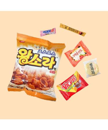 Seri's Choice Korean Snack Box - 42 Individually Wrapped Packs of Candy, Snacks, Chips, Cookies, and Drink - Gift Box for Kids, Teens, Seniors, Father's Day - Buy Online on GoSupps.com