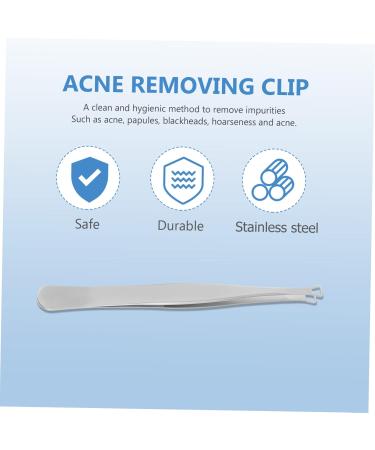 Beaupretty 3 Pi ces Agrafe D'acn Outil Com don Points Noirs Pince piler Pince Sourcils Ciseaux Poils Nasaux Outil Extracteur De Com dons Bout Rond Acier Inoxydable pilation Cuill re 11.9X1cmx3pcs Argent-2x3pcs - Buy Online on GoSupps.com