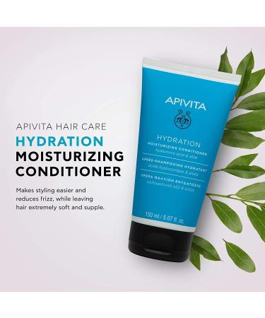 APIVITA Hydration Moisturizing Conditioner | Vitamin E & Hyaluronic Acid | All Hair Types | Reduces Breakage & Frizz | 5.07 Fl Oz - Shop Internationally - Buy Online on GoSupps.com