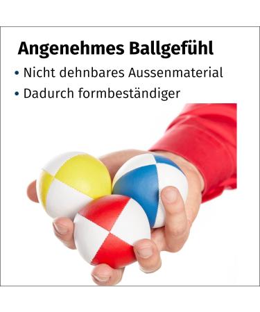 Professional Juggling Balls 3 Set | Beginner-Friendly with Instructions | Millet-Filled for Comfort - Buy Online on GoSupps.com