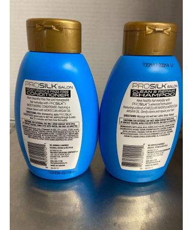Pro Silk Clean Repair Shampoo & Conditioner with Argan Oil - 14 oz | International Shipping Available - Buy Online on GoSupps.com