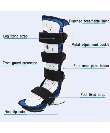 Adjustable Foot Drop Brace & Ankle Foot Orthosis - Night Splint for Plantar Fasciitis & Achilles Tendonitis - Left Foot M Size - Buy Online on GoSupps.com