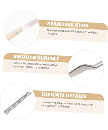 PACKOVE Earwax Cleaning Tools Kit with Wooden Box Durable Wood Abs Ear Cleaning Tools for Ear Hygiene Set Dark Red - Buy Online on GoSupps.com