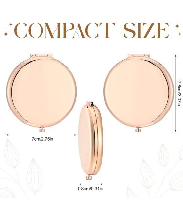 Chunful 20-Piece Rose Gold Compact Mirrors - Perfect for Makeup, Bachelorette Parties, and Wedding Gifts - Buy Online on GoSupps.com