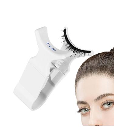 Magnetic Eyelash Curler False Eyelash Curler Magnetic Curler V-Clip for False Eyelashes Eyelash Styling Tool with Reusable PP Base for Business Trips Travel Home Lazy