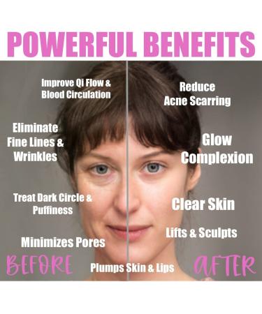 Emuya Gua Sha Facial Tools - Black Bian Stone Massager for Sculpting, Contouring, and Jawline Definition - 7 Edges for Skincare - Buy Online on GoSupps.com