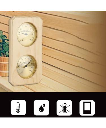 Doengfo 2-in-1 Sauna Thermometer & Hygrometer | Accurate Humidity & Temperature Measurement for Home Family & Hotel Saunas - Buy Online on GoSupps.com