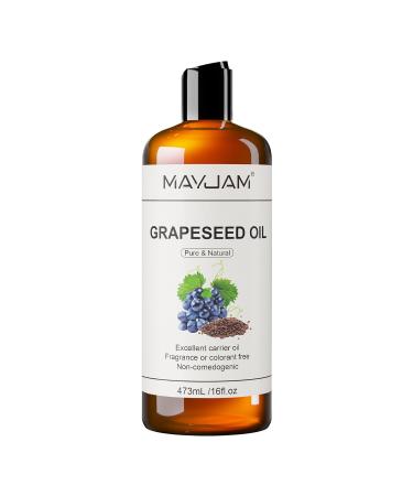 MAYJAM Pure Vegetable Glycerin for Skin Crafts Face Hair Organic Pure Grapeseed Oil for Skin Hair Cuticles and Face 16 Oz 473ML - Buy Online on GoSupps.com