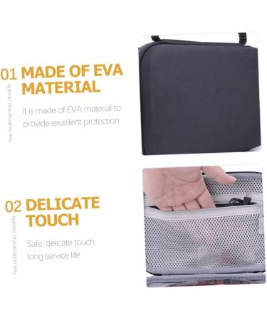 Minkissy 4-Piece Hard Razor Storage Bag | Shockproof Shaving Container for Hair Clippers & Scissors | Perfect Gift for Father's Birthday - Buy Online on GoSupps.com