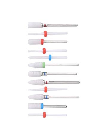 Milling Cutter Files Ceramic Drill Bit Shank Milling Cutter Metal Polishing Tool Manicure Store for Beauty Salon - Buy Online on GoSupps.com