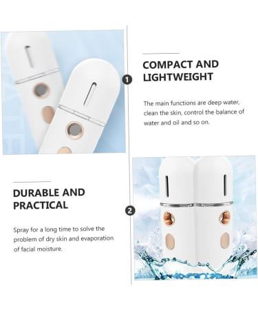 HAPINARY 1pc Hydrating Instrument Mini Face Humidifier Spa Steamer Beauty Steamer Face Water Steamer Nano Spray Humidifier Skin Steamer Hydrating Mister White Abs Moisturizing - Buy Online on GoSupps.com