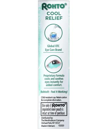Rohto Cool Redness Relief Eye Drops 0.4 Fl Oz - Fast Relief for Red Irritated Eyes | Buy Online - International Shipping Available - Buy Online on GoSupps.com