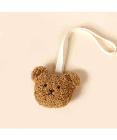 Blispring Baby Pacifier Holder - Cute Bear Design for Toddlers 0-3 Years | Universal Fit & Rehab Band - Khaki Color - Buy Online on GoSupps.com