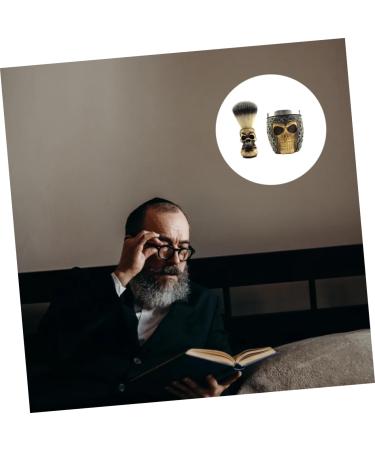 Minkissy Skull Beard Brush Set - Premium Brush with Bowl for Perfect Shaving & Grooming - Buy Online on GoSupps.com