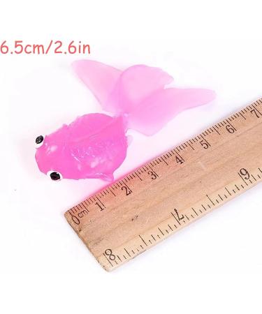 Artificial Floating Fish Set - 7 Plastic Goldfish for Kids | Bath Toy & Aquarium Decoration - Buy Online on GoSupps.com