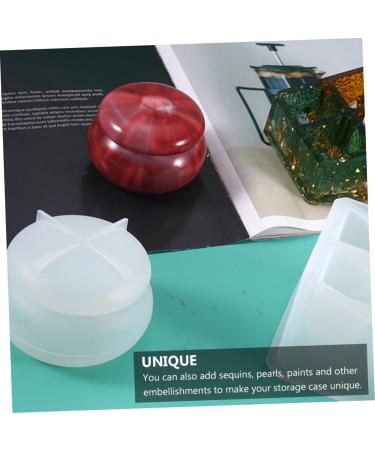 Operitacx 2 Pcs Box Storage Tank Mold Epoxy Jewelry Boxes Coaster Mold Silicone Mold Diy Mold Makeup Box Soap Whitex2pcs 7X3.5X5CMx2pcs - Buy Online on GoSupps.com