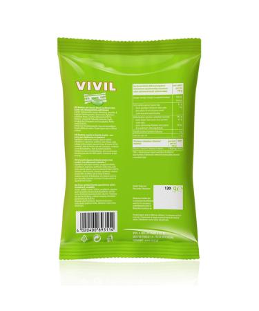 VIVIL Lime Mint Candies with Vitamin C - Sugar-Free Vegan Refreshing Lime Flavor - 120g Bag - Buy Online on GoSupps.com