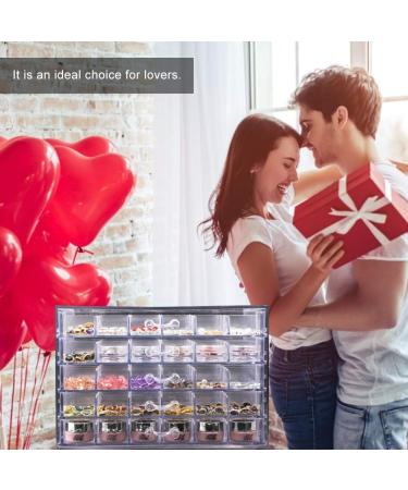 Fake Nail Storage Box 120 Grid DIY Nail Art Decoration Display Storage Box Multi-Layer Transparent Sorting Storage Box for False Nails Earrings Rings Necklaces - Buy Online on GoSupps.com