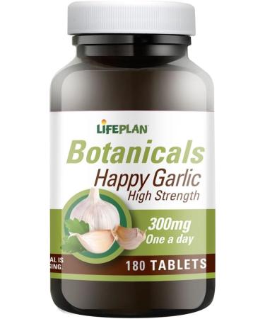 Lifeplan Happy Garlic 300mg - 180 Tablets | Immune Support | Cardiovascular Health - Buy Online on GoSupps.com