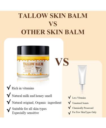 Organic Grass Fed Beef Tallow & Honey Balm - Whipped Moisturizer for Face & Skin | 2oz Bilxco - Buy Online on GoSupps.com