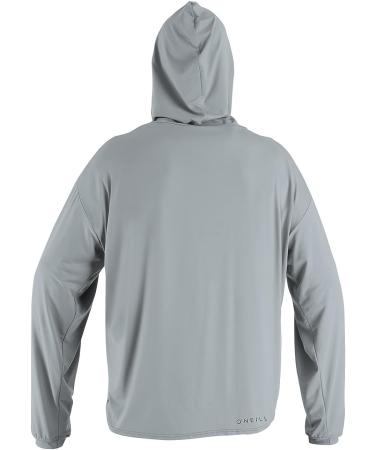 O'Neill Men's 24-7 Traveler UPF 50+ Sun Hoodie - Large Cool Grey/Cool Grey - Buy Online on GoSupps.com