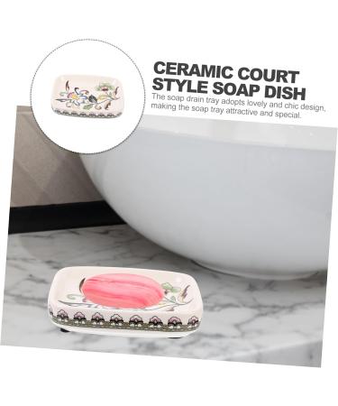 Amosfun Soap Case soap container Fashion sink portable Soap Draining Holder household products Adorable Soap Holder sponge shower soap dish drain rack Soap soap dispenser vintage As Shown 1 14X11X3CM - Buy Online on GoSupps.com