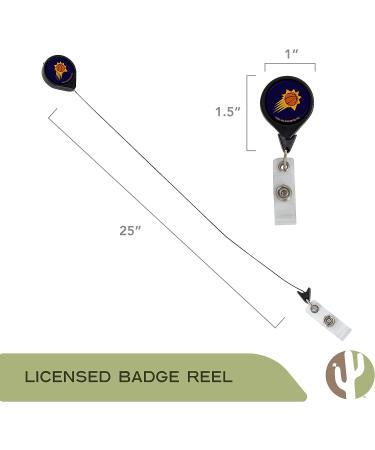 Phoenix Suns NBA Team Retractable Badge Holder Ticket Clip Reel ID - Buy Online on GoSupps.com
