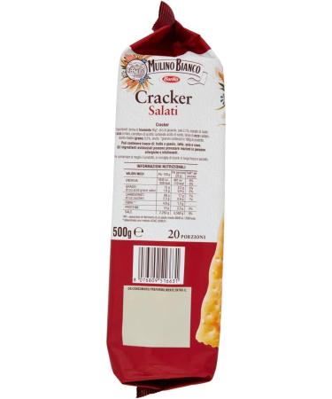  Pavesi 2 x Gran Pavesi Crackers Salt Content 560g + 2 x Mulino Bianco Crackers 500g + 2 x Doria Doriano Crackers - Buy Online on GoSupps.com