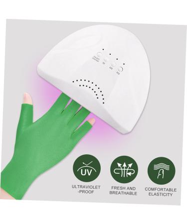 HONMEET 1 Pair Nail Gloves Polish Manicures Anti- Gloves Down Mittens Hand Cover Skincare Tool Fingerless Mitts Nail Tools Gel for Nails Manicure Gloves Elastic Spandex - Buy Online on GoSupps.com