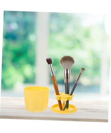 DRESSOOS 1set Makeup Brush Cleaning Bowl Makeup Brush Cleaning Kit Brush Rinsing Pad Brush Cleaning Tool Makeup Brush Washer Bowl Makeup Tool Cleaner Make Brush Cleaning Bowl Cosmetic Pp 8.5X8X6.8CM Yellow - Buy Online on GoSupps.com