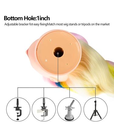 SHOWSHINE Rainbow Training Heads - Burgundy Styling & Practice Head for Hair Design | International Shipping Available - Buy Online on GoSupps.com