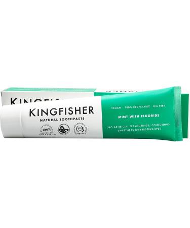  Kingfisher Kingfisher Fluoride Mint Toothpaste 100 ml Pack of 4 - Buy Online on GoSupps.com